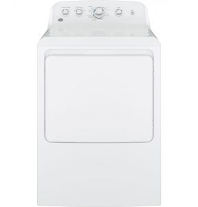 GE® 6.2 cu. ft. Capacity aluminized alloy drum Electric Dryer (GTX42EASJWW) Image