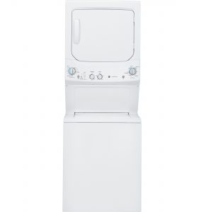 GE Unitized Spacemaker® 3.8 DOE cu. ft. Capacity Washer with Stainless Steel Basket and 5.9 cu. ft. Capacity Electric Dryer (GUD27ESSMWW) Image