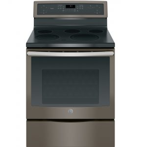 GE Profile™ Series 30in Free-Standing Electric Convection Range (PB911EJES) Image